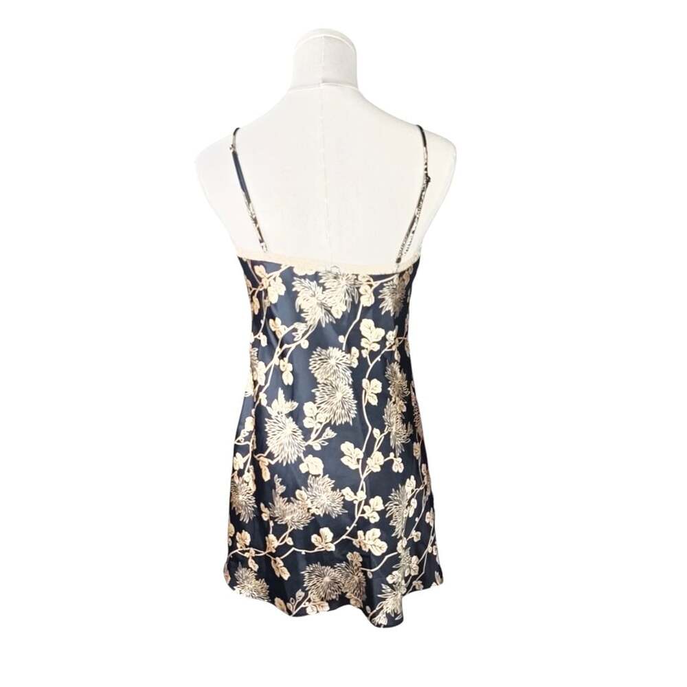 Victoria's Secret Floral Satin Tie-Front Babydoll Slip Nightie Sz. XS - Picture 4 of 5